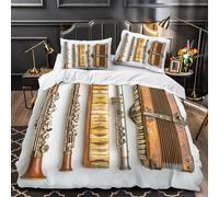 TNSGHAVED Fusils Anciens Parure de Lit 3D Effet Microfibre Hypoallergique Ultra Douce Histoire Militaire Housse de Couette Fermeture Éclair Respirante for Garçons Filles Super King（260x220cm）