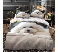 TNSGHAVED Ours en Peluche Mignon Parure de Lit Imprimé en 3D Super Douce Respirante Princesse Royale Housse de Couette Microfibre Hypoallergique Fermeture Éclair Résistante for Adulte King（220x240cm）