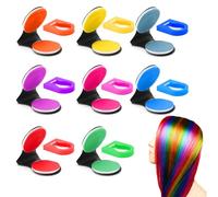TNSLAND 8 Couleurs pour Cheveux, Coloration Temporaire Cheveux, Ccraie pour Cheveux pour Hommes et Femmes, Couleur pour Cheveux Lavable pour le Bricolage fête Anniversaire Halloween Maquillage