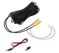 TNSLAND APOMOONS Cable Video Cable Camera de Recul de 10M Prise Vidéo RCA Jaune, pour Moniteur rt Caméra de Recul Avec 1M Câble D'Alimentation DC et 1 Adaptateur RCA Femelle