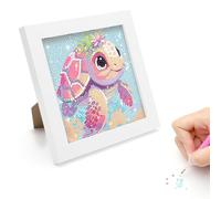 TNSLAND Diamond Painting pour Enfants, 5D DIY Peinture par Numero, Arts CréAtifs Diamond Painting avec Cadres Photo, Broderie Diamant Kit pour Décoration Murale D'IntéRieur Enfants Adultes