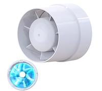 TNSLAND Extracteur D'air Silencieux, 104mm, 130m³/h, 12 W, Conduit en ligne, Axial de la gain, Économe en énergie, Pour le Bain Toilette Tente Serre Cuisine Bureau Garage