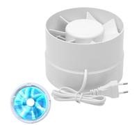 TNSLAND Extracteur D'air Silencieux, 150mm, 305m³/h, 18 W, Conduit en ligne, Axial de la gain, Économe en énergie, Pour le Bain Toilette Tente Serre Cuisine Bureau Garage