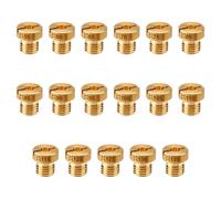TNSLAND Kit de Jet Principal de Carburateur 17 Pièces M6 55-135 Gicleurs principaux, 12 et 17.5mm Taille pour Gicleurs de Carburateur Dell'Orto PHBN PHVA Laiton