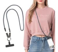 TNSLAND Laniere Telephone Cable USB C Bandouliere Smartphone Tour de Cou Universelle - 240W Charge Rapide Type C Vers USB C Cordon Portable Robuste Anti Vol pour Voyage Quotidien Exterieur