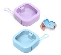 TNSLAND Lot de 2 Organiseurs D'élastiques à Cheveux, Qtip Boîtes de Rangement Distributeur Portable Organisateur de Salle de Bain, Organisateur D'Accessoires de Voyage pour Cotons-Tiges, Pinces,Bijoux