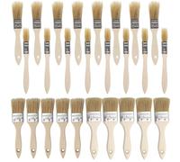 TNSLAND Lot de 26 pinceaux Plats 15/27/35/50 mm de Large avec Manche en Bois - Pinceau Plat à lasure pour Bricolage, Fournitures de Peinture- pour peintures, Vernis, colles
