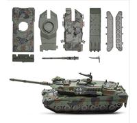 TNSLAND Modèle de Tanks Jouet Militaire Leopard 2A7 Modèle de Jouet de Tank Rassembler ies Briques Véhicule Blindé Maquette Militaire Convient comme Cadeau pour ies Unisexe et Amateurs Militaires