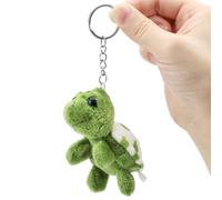 TNSLAND Porte-clés Tortue, 8CM Tortue Doudou Tortue Porte-clés, Porte-clés peluche, Pendentif Tortue Tortue Cadeaux, Porte-clés de poche (Vert)