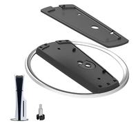 TNSLAND Support Vertical pour Console PS5 Slim Disc & Digital et PS5, Socle Vertical Noir Compatible avec Console Play Station 5 Slim, Support de Console Peu encombrant