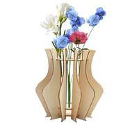 TNSLAND Vases pour Fleurs Vase Jigsaw 3D Vase en Bois pour Fleurs Vase pour Fleur pour Fleurs et Plantes pourTournesol Tulipe Orchidée Fleur de Cerisier