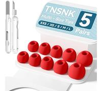 TNSNK Embouts de Remplacement pour AirPods Pro 3, Rouge - (XXS/XS/S/M/L)