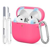 TNSNK for AirPods 4 Case with Cleaner Kit, Magnetic Lid Protection Case for Apple Airpods 4 ANC (AirPods 4 with Active Noise Cancellation), Support Wireless Charging with Keychain
