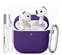 TNSNK for AirPods 4 Case with Cleaner Kit, Silikon Protection Case for Apple Airpods 4 ANC (AirPods 4 with Active Noise Cancellation), Support Wireless Charging with Keychain