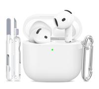 TNSNK for AirPods 4 Case with Cleaner Kit, Silikon Protection Case for Apple Airpods 4 ANC (AirPods 4 with Active Noise Cancellation), Support Wireless Charging with Keychain