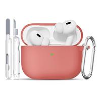 TNSNK Silicone pour AirPods Pro 2nd/1st Coque, 3-Guava