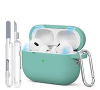 TNSNK Silicone pour AirPods Pro 2nd/1st Coque, M3-Pine Leaf Green