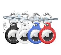 TNSNK Waterproof for Apple Airtag Holder Case with Lock, Airtag Pendant Key Ring Case with Keychain for Luggage/Bicycles/Pets