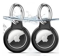 TNSNK Waterproof for Apple Airtag Holder Case with Lock, Airtag Pendant Key Ring Case with Keychain for Luggage/Bicycles/Pets