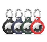 TNSNK Waterproof for Apple Airtag Holder Case with Lock, Airtag Pendant Key Ring Case with Keychain for Luggage/Bicycles/Pets
