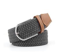 TNSRAY Unisexe Tissu élastique Ceinture Élastique Tressée Stretch Belt Ceinture Étirable, Unisexe Ceinture Tressée Élastique Ceinture en Tissu Élastique pour Hommes et Femmes Longueur 130cm, Gris