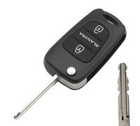 TNSSCZM Coque clé télécommande Couvercle de Porte-clés d'entrée sans clé, pour Hyundai pour Elantra, boîtier d'alarme de Voiture, télécommande Pliable, Coque de clé à 3 Boutons Coque clé Voiture(1)