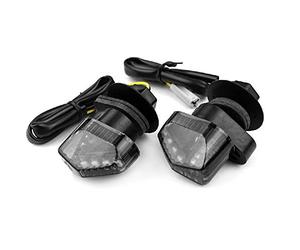 TNT CLIGNOTANT HOMOLOGUE TNT CRISPY A LEDS NOIR (LA PAIRE) ADAPT PIAGGIO MP3 400 / 500CC