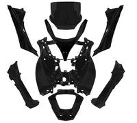 TNT KIT CARROSSERIE ADAPT. PIAGGIO MP3 125 - 250 - 300 - 400 - 500 ( 2008 - 2013 ) NOIR MAT (8 PIECES)