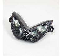 TNT Optique avant pour Scooter Yamaha 50 Aerox carbone et LED bleu