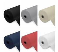 TNT Tissu Non Tissé au Mètre Linéaire 70 gr/m2, TNT Noir et Autres Couleurs, Tissu TNT pour Nappes Sur Mesure. Toile Anti-Mauvaises Herbes, TNT pour Masques ou Set Photographique (Noir)