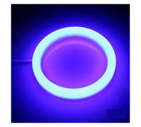 TNTGEBFVBG Auréoles pour auto Pour Phare Antibrouillard Yeux D'ange Rouge 60mm 70mm 80mm 90mm 95mm 100mm 110mm 120mm 12V LED Anneau Halo DRL Universel Kit œil d'ange RGB(Blue,95MM 3inch)