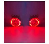 TNTGEBFVBG Auréoles pour auto Pour Suzuki Pour Swift 2005-2016 2017 2018 Auto LED Feux Diurnes DRL Voiture Ange Yeux Antibrouillard Kit œil d'ange RGB(Red Angel Eye)