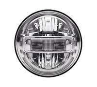 TNTGEBFVBG Bloc phare avant Pour Jeep Pour Wrangler JK TJ Pour Hummer H1 H2 12V 24V Pour Suzuki Samurai Pour Lada 4x4 7 Pouces Phare LED Rond Phares avants transparent(1pcs Silver)