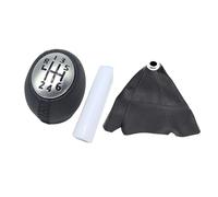 TNTGEBFVBG Bouton Levier Vitesse Pour Dacia Pour Duster 2010-2017 Pommeau De Levier Vitesse 6 Vitesses En Cuir(Black)