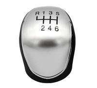 TNTGEBFVBG Bouton Levier Vitesse Pour Ford C-Max 2007-2021 Pommeau De Levier Vitesse(Silver 6 speed)