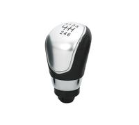 TNTGEBFVBG Bouton Levier Vitesse Pour Ford Pour Fiesta 2008-2012 5 6 Vitesses Pommeau De Levier Vitesse Guêtre Couvercle Démarrage Collier Boîtier(6-Speed Silver Knob)