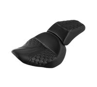 TNTGEBFVBG Coussin Siège Moto pour Fat Boy FLSTF 2007-2017 pour Softail Train De Nuit Standard pour FXSTB 2006-2015 Siège Passager Conducteur Moto Tapis Siège Moto(E)