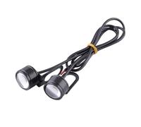 TNTGEBFVBG Phares Antibrouillard Moto 2 Pièces/paire Lumière LED Moto Flash Stroboscope DRL Antibrouillard Phare Accessoires Par Temps Brumeux(Red)