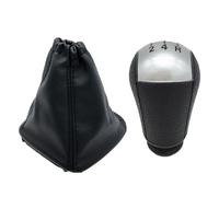 TNTGEBFVBG Pommeaux leviers vitesse Pour Ford Transit Van MK7 2006 2007 2008 2009 2010 2011 2012 2013 Pommeau De Levier Vitesse À 5 Vitesses Soufflet Gear Shift Head(Silver)