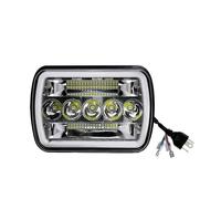 TNTGEBFVBG Pour Jeep Pour Cherokee XJ Pour Wrangler YJ Phares À LED Pour Voiture 6 X 7 Pouces Feux De Jour Carrés 6000K Bi-Xenon Led-Projecteur(1PC Square Headlight)