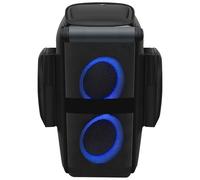 TNTGMG Couvercle de haut-parleur - 55 x 28 x 22,5 cm - Avec sac de rangement - Résistant aux intempéries et à la poussière - Pour fête portable - Noir