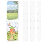 TNTGMG Lot de 20 cadres photo magnétiques en acrylique pour réfrigérateur - 6 x 9 x 0,6 cm - Cadre transparent double face pour maison, cuisine, école, bureau, réfrigérateur