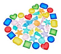 TNTGMG Lot de 40 jouets de piscine en pierres précieuses multicolores - En acrylique multicolore - Pour la natation, la plongée, la natation et l'entraînement