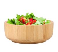 TNTGMG Saladier en Bambou Fait à la Main pour Plan de Travail de Cuisine, Bol réutilisable de capacité pour Fruits, salades et décoration, résistant aux Rayures, sans BPA