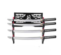 TNTGMG Support mural pour épée - 40 cm - Pour Katana, Wakizashi, flûte à pêche (4 niveaux)