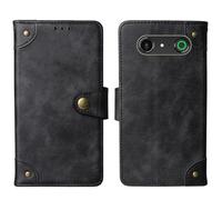 Tnviud Cuir Housse Téléphone Case pour Doro Aurora A20 / A21 Coque Étui Cas Couverture Protecteur Cover Portefeuille Antichoc Cover Case (Noir)