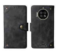 Tnviud Cuir Housse Téléphone Case pour Energizer Hard Case P28K 6.78" Coque Étui Cas Couverture Protecteur Cover Portefeuille Antichoc Cover Case (Noir)