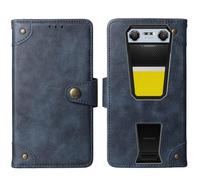 Tnviud Cuir Housse Téléphone Case pour FOSSiBOT F106 Plus 4G LTE 6.75" Coque Étui Cas Couverture Protecteur Cover Portefeuille Antichoc Cover Case (Bleu)