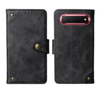 Tnviud Cuir Housse Téléphone Case pour Huawei Pura X View 6.39" Coque Étui Cas Couverture Protecteur Cover Portefeuille Antichoc Cover Case (Noir)