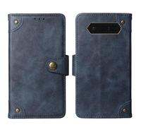 Tnviud Cuir Housse Téléphone Case pour JCB Tradesman 2F 4G 2.4" Coque Étui Cas Couverture Protecteur Cover Portefeuille Antichoc Cover Case (Bleu)